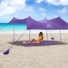 Red Suricata Sand Free Beach Mat  Large Sandproof Beach Blanket, Sandless, Waterproof  Fits and Matches Beach Canopy - Oversized Sand Proof Beach Mats for Outdoor, Picnic, Camping (Medium, Purple) view 2