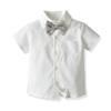 Moyikiss Studio Toddler Dress Suit Baby Boys Clothes Sets Bowtie Shirts + Suspender Shorts+Jacket 3pcs Gentleman Outfits Suits(Grey,130/6T) view 4