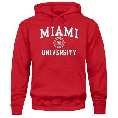 Barnesmith Miami University Redhawks Hooded Sweatshirt, Heritage, Red, Small