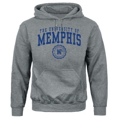 Barnesmith University of Memphis Tigers Hooded Sweatshirt, Heritage, Charcoal Grey, Medium