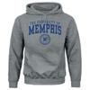 Barnesmith University of Memphis Tigers Hooded Sweatshirt, Heritage, Charcoal Grey, Medium view 1