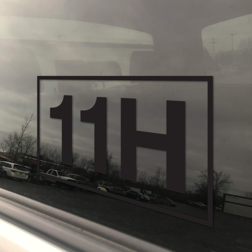 Army MOS 11H Heavy Infantry 10 Pack 3x5 Black Window Decal Lifetime Replacement Heavy Duty Die Cut Vinyl Veteran Bumper Sticker Rain, Fade and Scratch Resistant