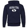 Barnesmith Brigham Young University Cougars Hooded Sweatshirt, Heritage, Navy, Small view 1