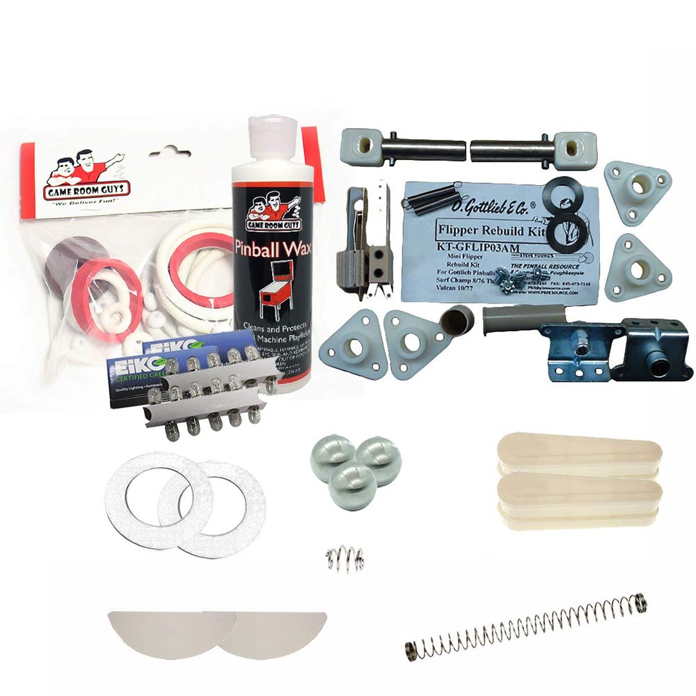 Game Room Guys 1977 Gottlieb Jet Spin Pinball White Premium Maintenance Kit