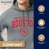 Barnesmith University of Houston Cougars Hooded Sweatshirt, Heritage, Charcoal Grey, XX-Large view 3