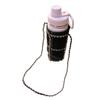 Velvet Chain Water Bottle Holder with Shoulder Sling Standard Size also fits your Reusable Hydro Flask Bottle Fancy Cross Body Lanyard- Choose your favourite Color - Great Christmas Gift view 3