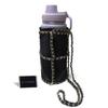 Velvet Chain Water Bottle Holder with Shoulder Sling Standard Size also fits your Reusable Hydro Flask Bottle Fancy Cross Body Lanyard- Choose your favourite Color - Great Christmas Gift view 4
