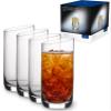 Villeroy & Boch New Moon Set, 4 Pieces, Elegant, Modern Sloping Long Drink, Crystal Glass, Transparent, Dishwasher Safe view 1