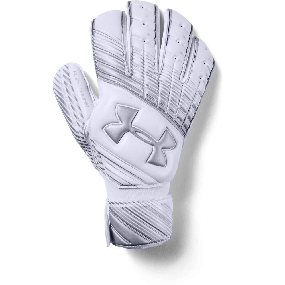 Under Armour Men's Magnetico Premier Gloves, White (102)/Silver, 12