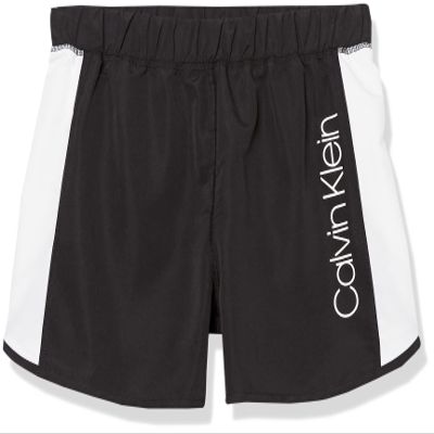 Calvin Klein Girls' Performance Running Shorts, Quick-Drying Mesh, Elastic Waistband & Pull-On Style, Black Tulip, 8-10