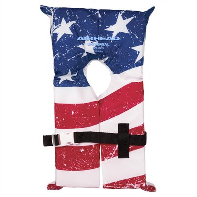 Airhead Youth Type II Keyhole Life Jacket, Coast Guard Approved, Stars and Stripes
