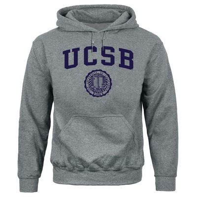Barnesmith University of California, Santa Barbara Gauchos Hooded Sweatshirt, Heritage, Charcoal Grey, Medium