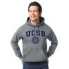 Barnesmith University of California, Santa Barbara Gauchos Hooded Sweatshirt, Heritage, Charcoal Grey, Medium view 2