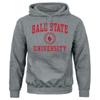Barnesmith Ball State University Hooded Sweatshirt, Heritage, Charcoal Grey, X-Large view 1