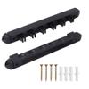 6/8/12 Pool Cue Wall Mounted Rack. Billiard Cue Sticks Wall Rack (Several Colors Available) (6 Cue - Black) view 1