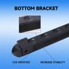 6/8/12 Pool Cue Wall Mounted Rack. Billiard Cue Sticks Wall Rack (Several Colors Available) (6 Cue - Black) view 3