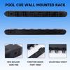 6/8/12 Pool Cue Wall Mounted Rack. Billiard Cue Sticks Wall Rack (Several Colors Available) (6 Cue - Black) view 4