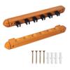 GSE Games & Sports Expert 6/8/12 Wall Mounted Pool Cue Rack, 2-Piece Wooden Pool Stick Holders Wall Mount Billiard Sticks Rack (6 Cue, Oak) view 1