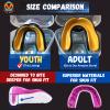 Oral Mart Youth Mouthguard for Kids (Black/Yellow) - Youth Mouthguard for Karate, Flag Football, Martial Arts, Taekwondo, Boxing, Football, Rugby, BJJ, Muay Thai, Soccer, Hockey view 3