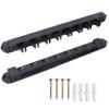 6/8/12 Pool Cue Wall Mounted Rack. Billiard Cue Sticks Wall Rack (Several Colors Available) (8 Cue - Black) view 1