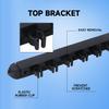6/8/12 Pool Cue Wall Mounted Rack. Billiard Cue Sticks Wall Rack (Several Colors Available) (8 Cue - Black) view 2