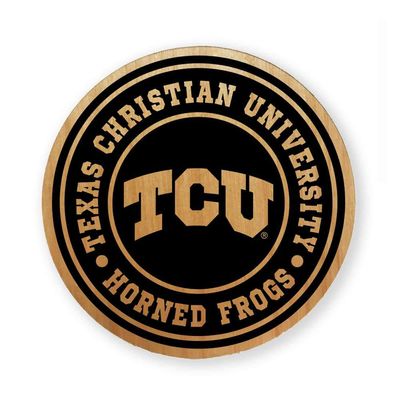 Alderwood Round Coasters - Set of 4 (TCU Horned Frogs)
