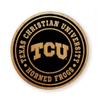 Alderwood Round Coasters - Set of 4 (TCU Horned Frogs) view 1