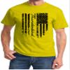 1955-05 Ford Thunderbird Logo Classic Patriotic Flag Design Tshirt XX-Large Yellow view 1