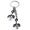 LUCKBOOSTIUM 2 Sacred Tree Charm with Blue Crystal & 2 Evil Eye Beads Keychain Ring Sign of Protection Good Luck & Blessing Home Bags & Car Rear View Mirror Hanging Accessories (2 x 5) view 1