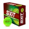 SiXiT Heavy Rubber Cricket Tennis Ball (Green, m) - Pack of 6 view 1