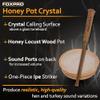 FOXPRO Honey Pot Crystal Call for Turkey Hunting Honey Locust Wood Pot and One-Piece Ipe Striker view 2