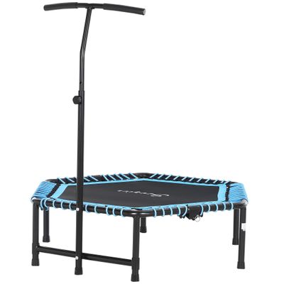 Soozier 48" Adult Hexagon Rebounder Trampoline with Adjustable Bar, Blue