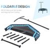 Soozier 48" Adult Hexagon Rebounder Trampoline with Adjustable Bar, Blue view 3