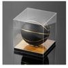 J JACKCUBE DESIGN Basketball Display Case Stand with Wooden Base, Clear Storage for Collectible Sports Memorabilia Holder Cube Case, Autograph Ball Standing Display, Floor (Printing) - MK342SS view 3