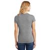 CornBorn Iowa State Cyclones Tee Shirt - Women's Premium Tri-Blend Retro ISU Script Cyclones - Grey Frost - Large view 2
