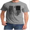 1955-05 Ford Thunderbird Logo Classic Patriotic Flag Design Tshirt XXXXX-Large Grey view 1