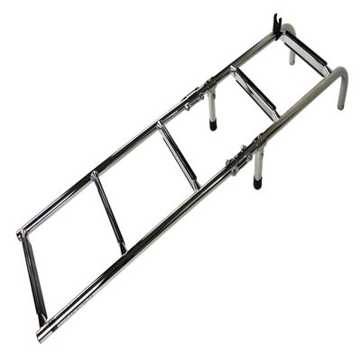 MARINE CITY Foldable Boarding Ladder, 304 Stainless Steel, Non-Skid Steps, Rust-Resistant, Ideal for Boats, Ships and Marines (2+3 Steps)