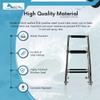 MARINE CITY Foldable Boarding Ladder, 304 Stainless Steel, Non-Skid Steps, Rust-Resistant, Ideal for Boats, Ships and Marines (2+3 Steps) view 3