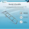 MARINE CITY Foldable Boarding Ladder, 304 Stainless Steel, Non-Skid Steps, Rust-Resistant, Ideal for Boats, Ships and Marines (2+3 Steps) view 4