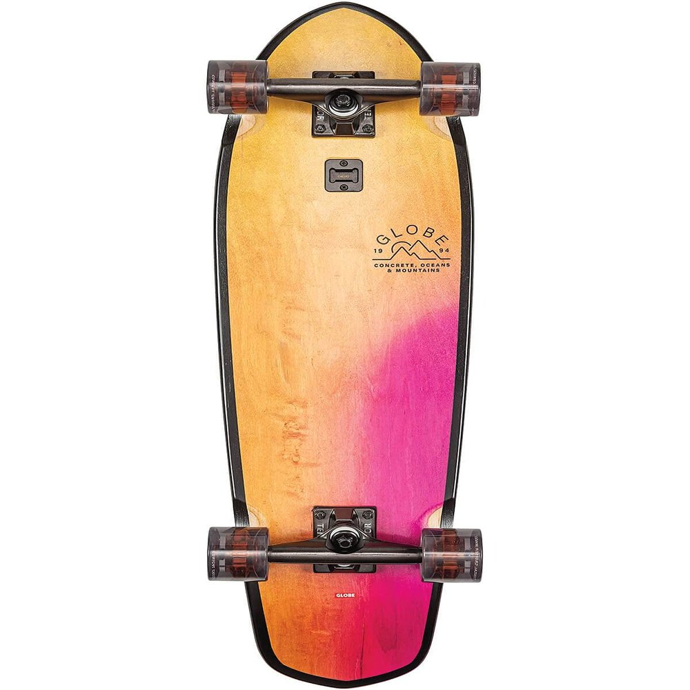 Globe Big Blazer Complete Skateboard,Washed Yellow,32" L x 9.125" W - 17.75" WB