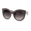 Girls Kid Size Thick Plastic Round Circle Lens Cat Eye Sunglasses Grey Smoke view 1