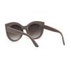 Girls Kid Size Thick Plastic Round Circle Lens Cat Eye Sunglasses Grey Smoke view 4
