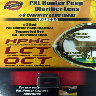 Specialty Archery #3.0 RedPXL Hunter Peep Clarifier Lens - PXLHC3.0