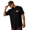 ARIAT Mens Rebar Cotton Strong Roughneck Graphic T-Shirt Black view 1