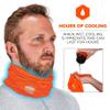 Ergodyne Chill-Its 6487 Cooling Neck Gaiter, Multiple Ways to Wear Headband or Face Mask,Orange, One Size view 3