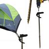 Keyfit Tools All Terrain Tent Stake (8 Pack) Screw in Tent Stake Ground Anchor with Secura Strap for Extreme Winds Secure Tarps Fish Houses Hunting Ground Blinds Camping Tent view 1