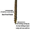 Keyfit Tools All Terrain Tent Stake (8 Pack) Screw in Tent Stake Ground Anchor with Secura Strap for Extreme Winds Secure Tarps Fish Houses Hunting Ground Blinds Camping Tent view 4