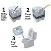 HongK- 6.3 Gallon 24L Portable Toilet Flush Travel Camping Commode Potty Outdoor/Indoor [P/N: ET-TOILET002-24L] view 2