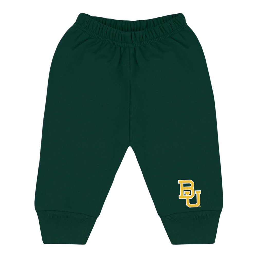 College Baby NCAA Officially Licensed Toddler Jogger Sweatpants, Baylor Logo, Hunter, 2T