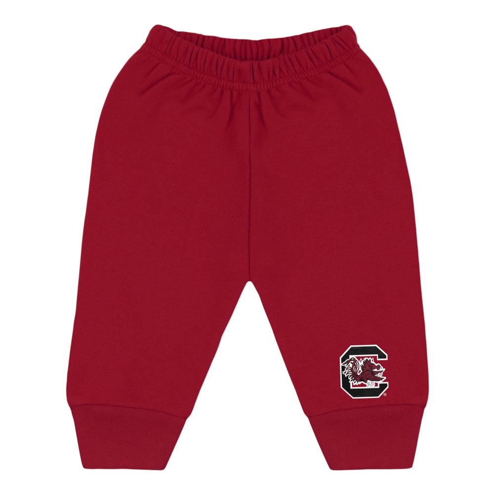 College Baby NCAA Infant Jogger Sweatpants, South Carolina Logo, Garnet, 24 Months